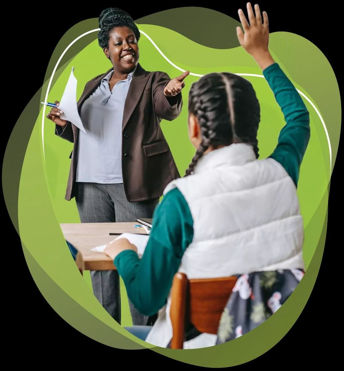 A Decode Project literacy mentor working one-on-one with a student